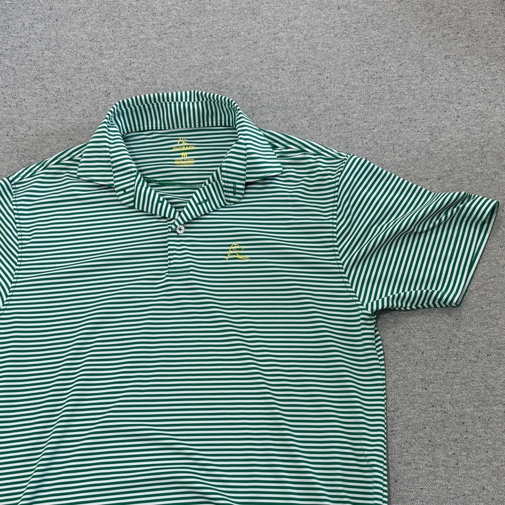 Rhoback Green Striped Polo Shirt